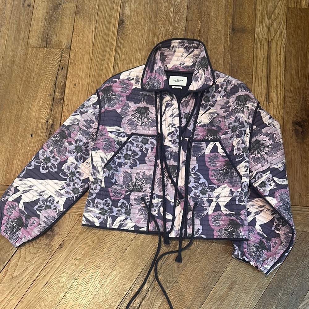 Isabel Marant Purple and Black Puffer Jacket